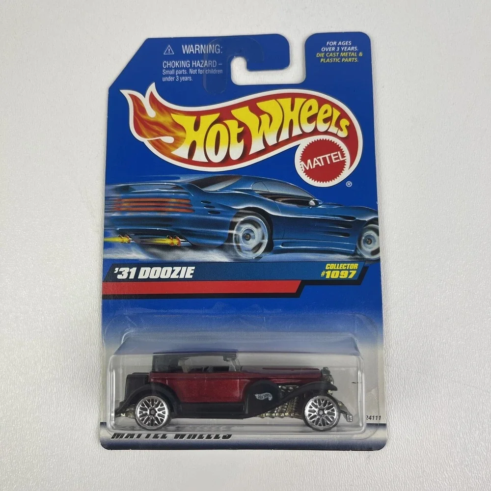 1998 Vintage Hot Wheels Collector 1097 31 Doozie Red Black Roof Fenders w Lace